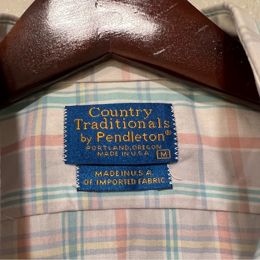 Pendleton Button Down Shirt Mens Medium Country T… - image 5